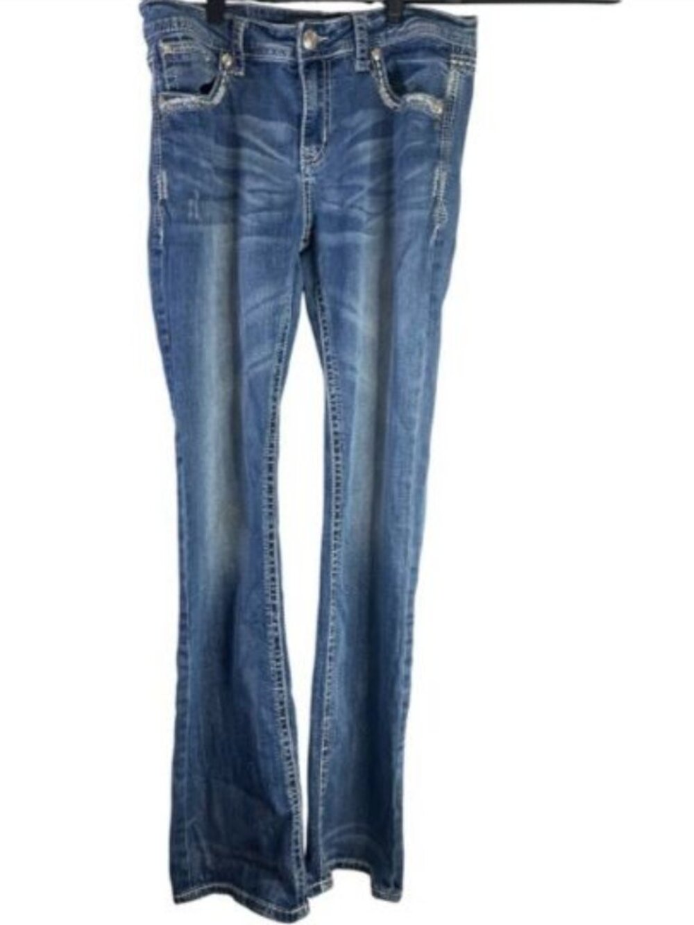 Grace In LA Jeans Womens 29x32 Denim Bootcut Rhinestone Embroidered Western